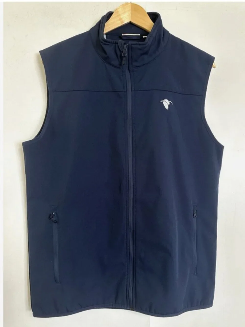 CLIQUE Mens Golf Vest LG Navy Blue Ibis Golf CC Florida Sleeveless Jacket